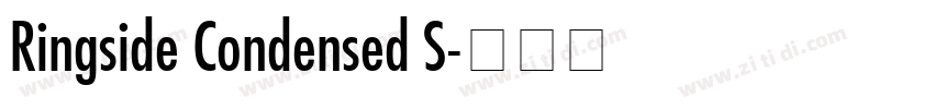 Ringside Condensed S字体转换